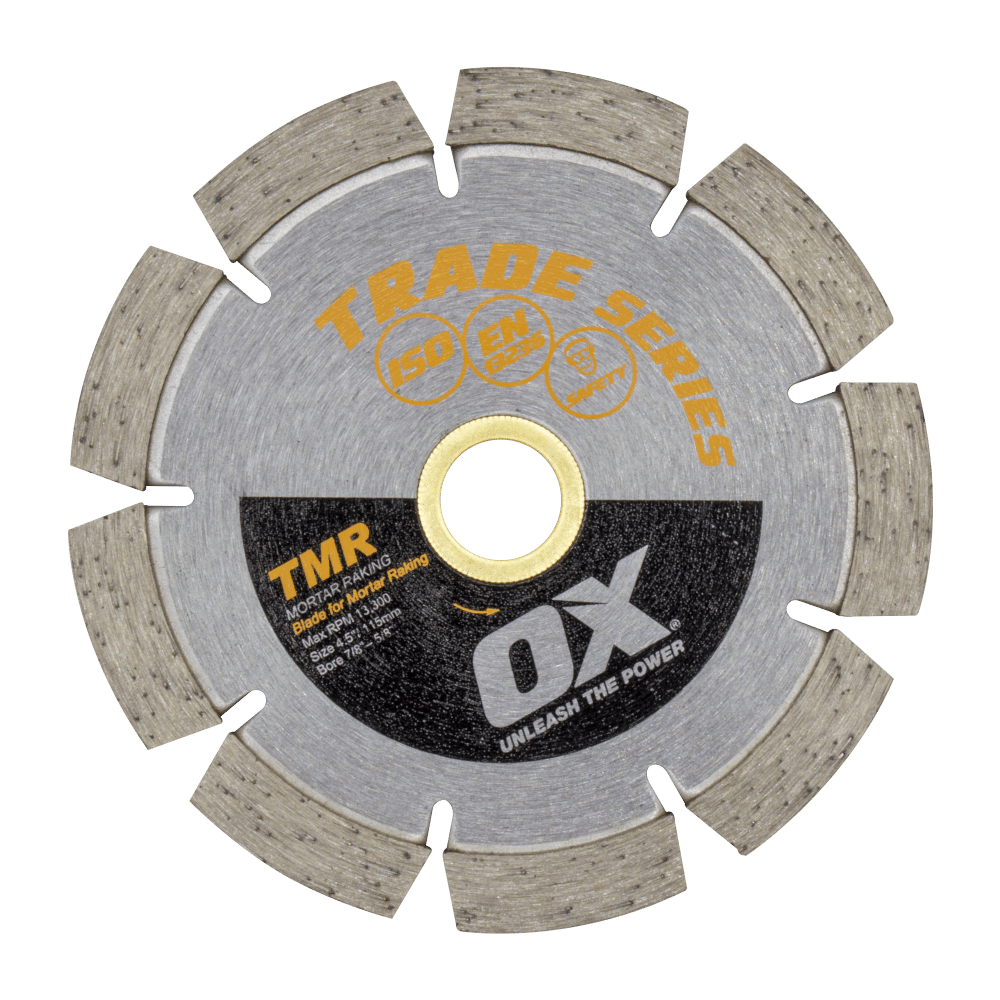 OX - Trade Tuck Pointing 4.5'' Diamond Blade - 7/8'' - 5/8'' Bore