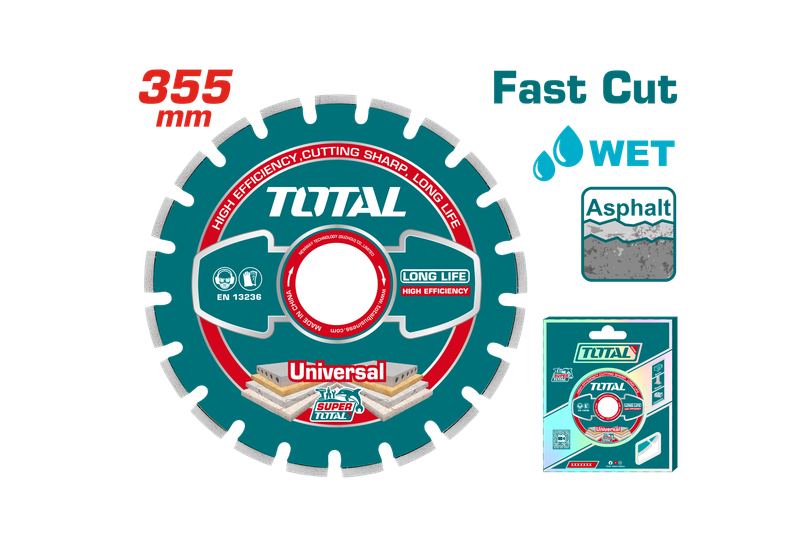 TOTAL - 7"X1/16"X7/8" ABRASIVE METAL CUTTING DISC
