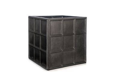 Downing Street Planter - Medium Faux Lead Finish