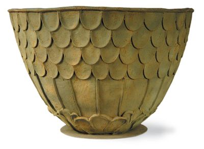 Extra Large Fishscale Planter- Bronzage Finish