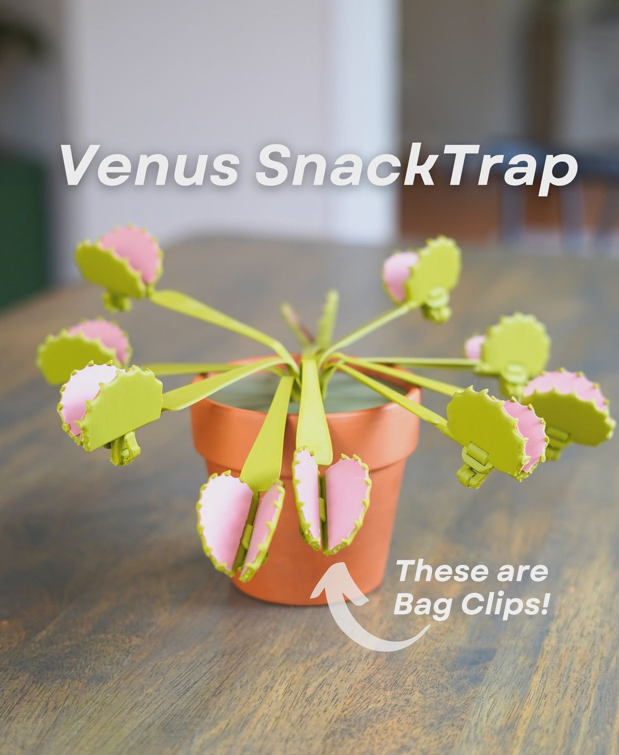 Venus Flytrap Snack Clips - Bag Clips