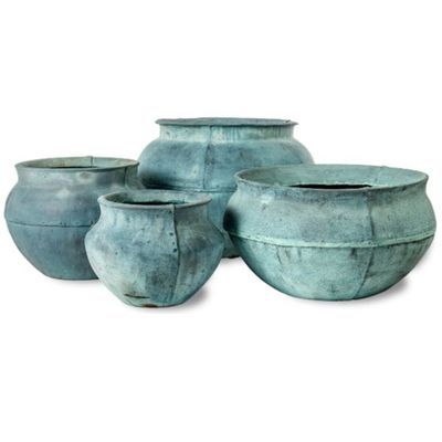 Small Bell Jar-Beaten Copper Finish