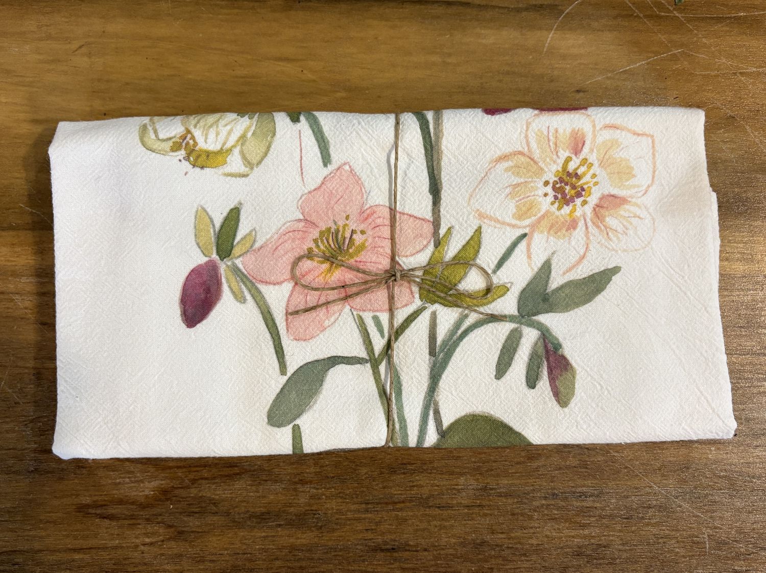Cotton Flower Sack Tea Towel