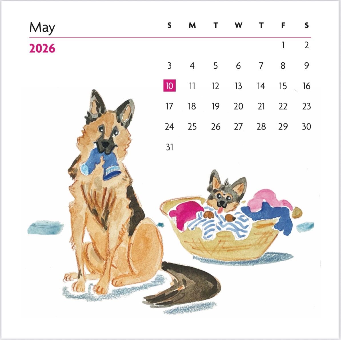 ‘Wags &amp; Whimsy’ 2026 Easel Calendar