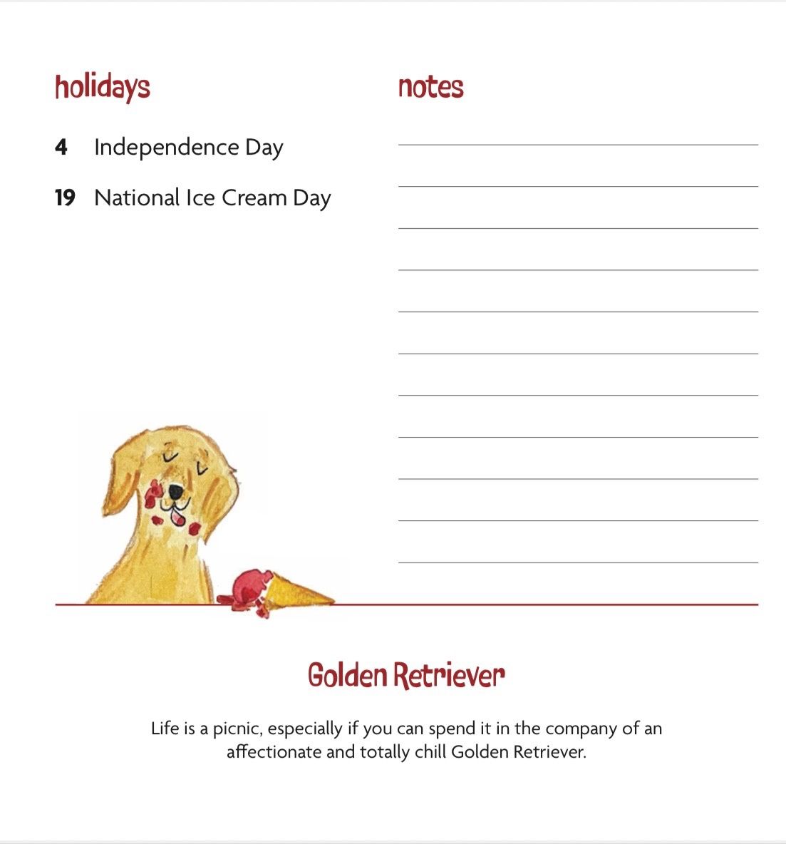 ‘Wags &amp; Whimsy’ 2026 Easel Calendar