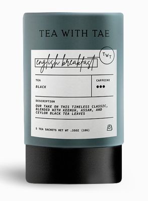 Mini Tea Tube Gift, English Breakfast Black Tea (5 tea bags)