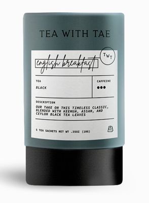 Mini Tea Tube Gift, English Breakfast Black Tea (5 tea bags)