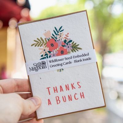 Plantable Card - Thanks a Bunch - Wildflower Seed-Embedded
