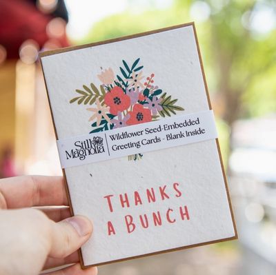 Plantable Card - Thanks a Bunch - Wildflower Seed-Embedded