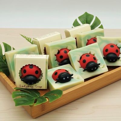 Ladybug Handmade Soap Bar for Kids
