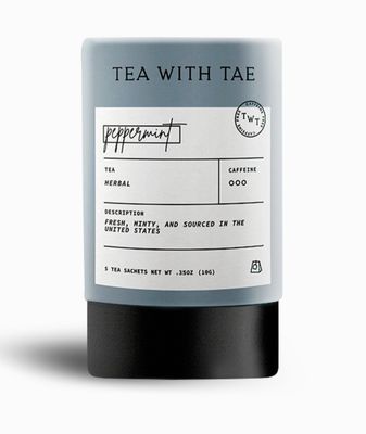 Mini Tea Tube Gift, Peppermint Herbal (5 tea bags)