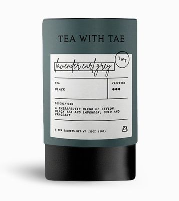 Mini Tea Tube Gift, Lavender Earl Grey Black Tea (5 tea bags)