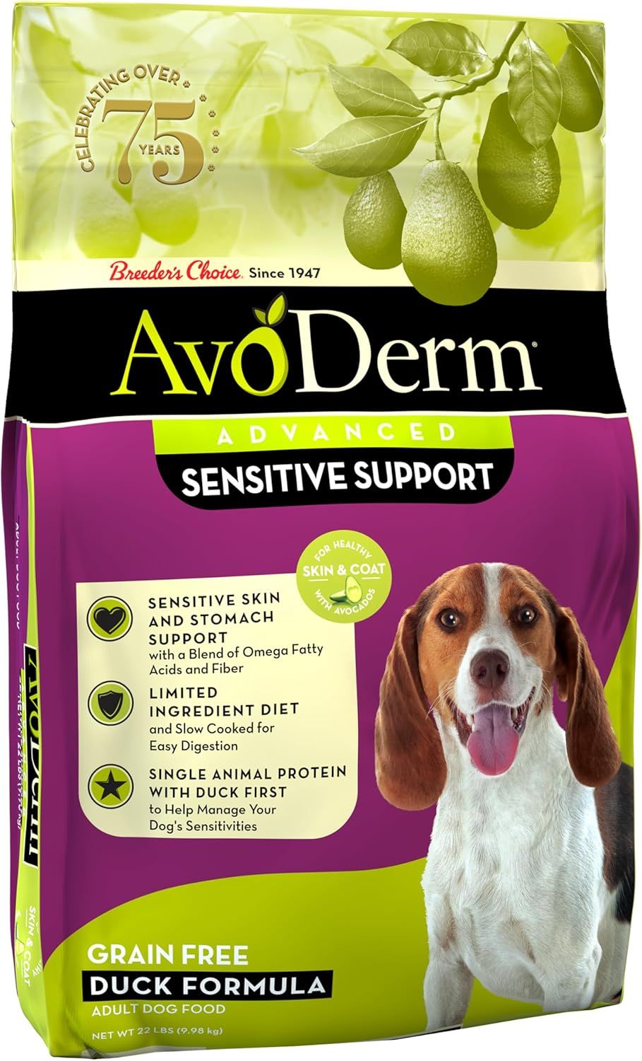 AVODERM DOG GF DUCK 22#