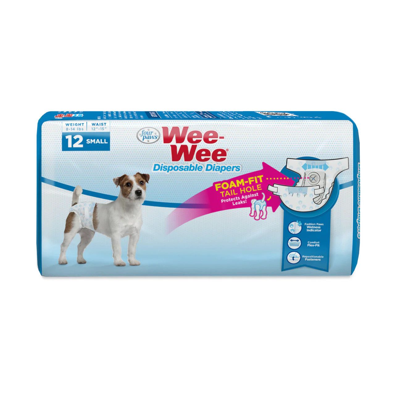 WEE WEE DISPOSABLE DIAPERS SM 12PK