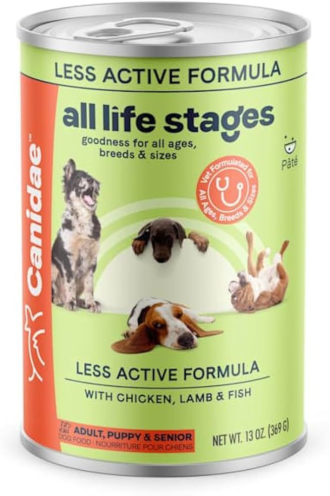 CANIDAE DOG LESS ACTIVE 13OZ