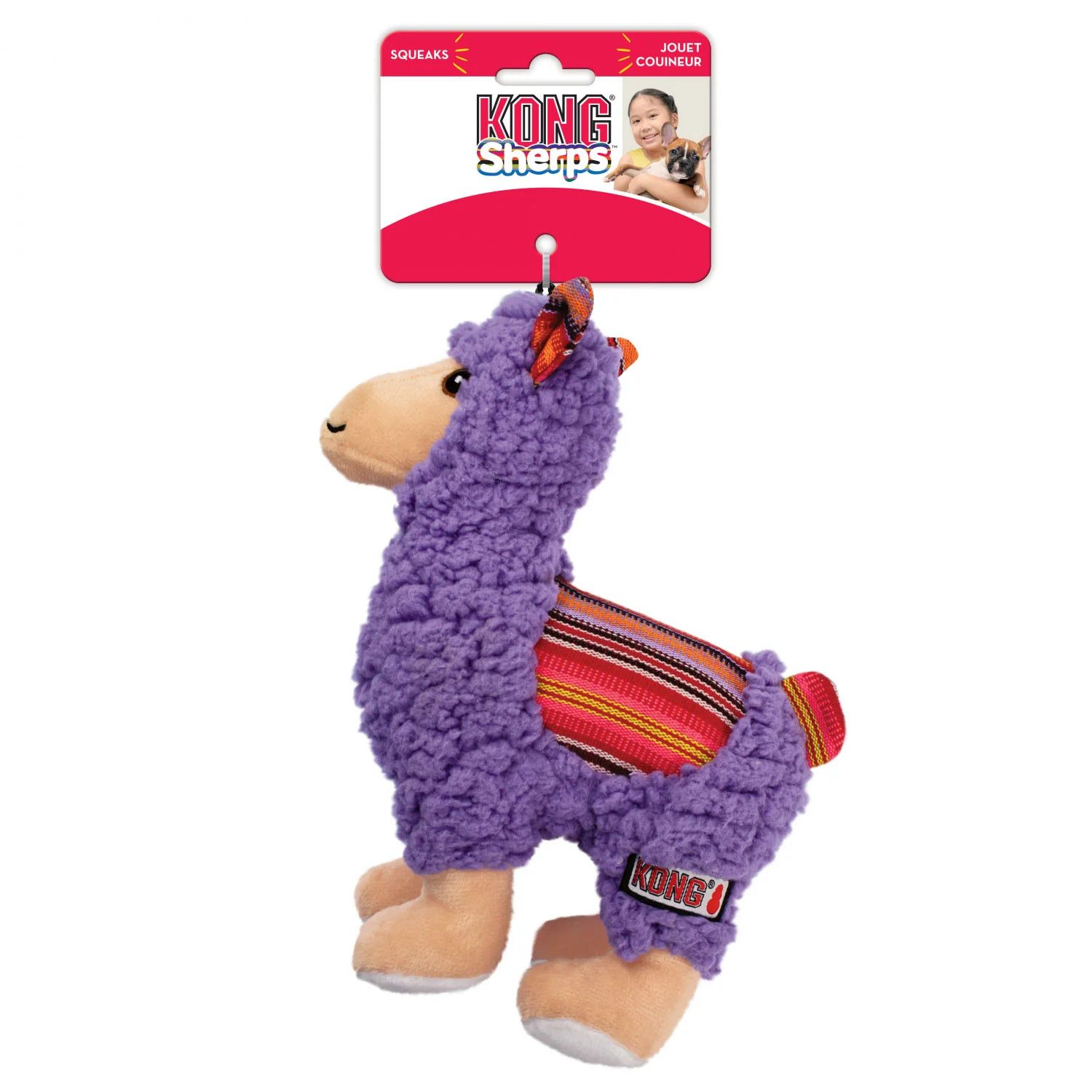 KONG TOY PLSH SHERPS LLAMA MED