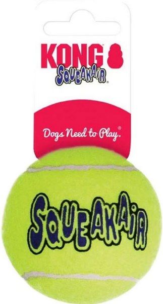 KONG SQUEAKER AIR BALL YELLOW MD EA