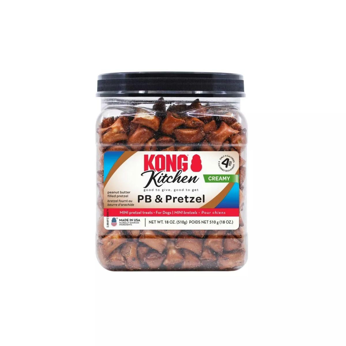 KONG DOG TRT KTCHN PB/PRETZEL 18OZ