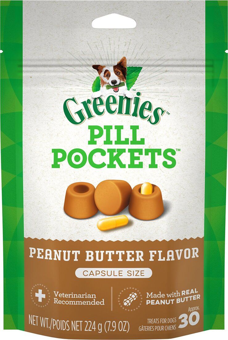 GREENIES DOG PP CAPS PB 7.9OZ 30CT