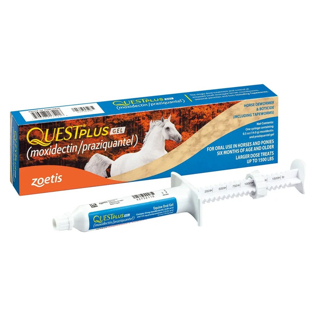 ZOETIS QUEST PLUS EQ ORAL GEL SYRINGE