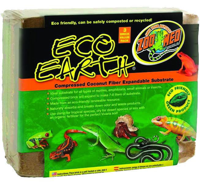 ZOO MED BEDDING ECO EARTH 3PK