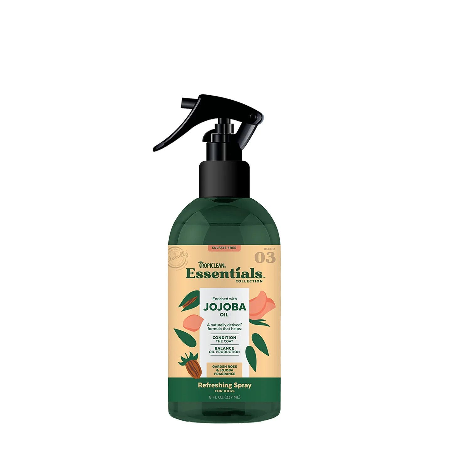 TROPICLEAN ESSENTIAL JOJOBA SPRAY 8OZ