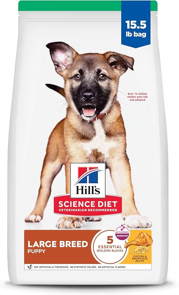 SCIENCE DIET PUP LRGBD CHKN/BROWN RICE 15.5#