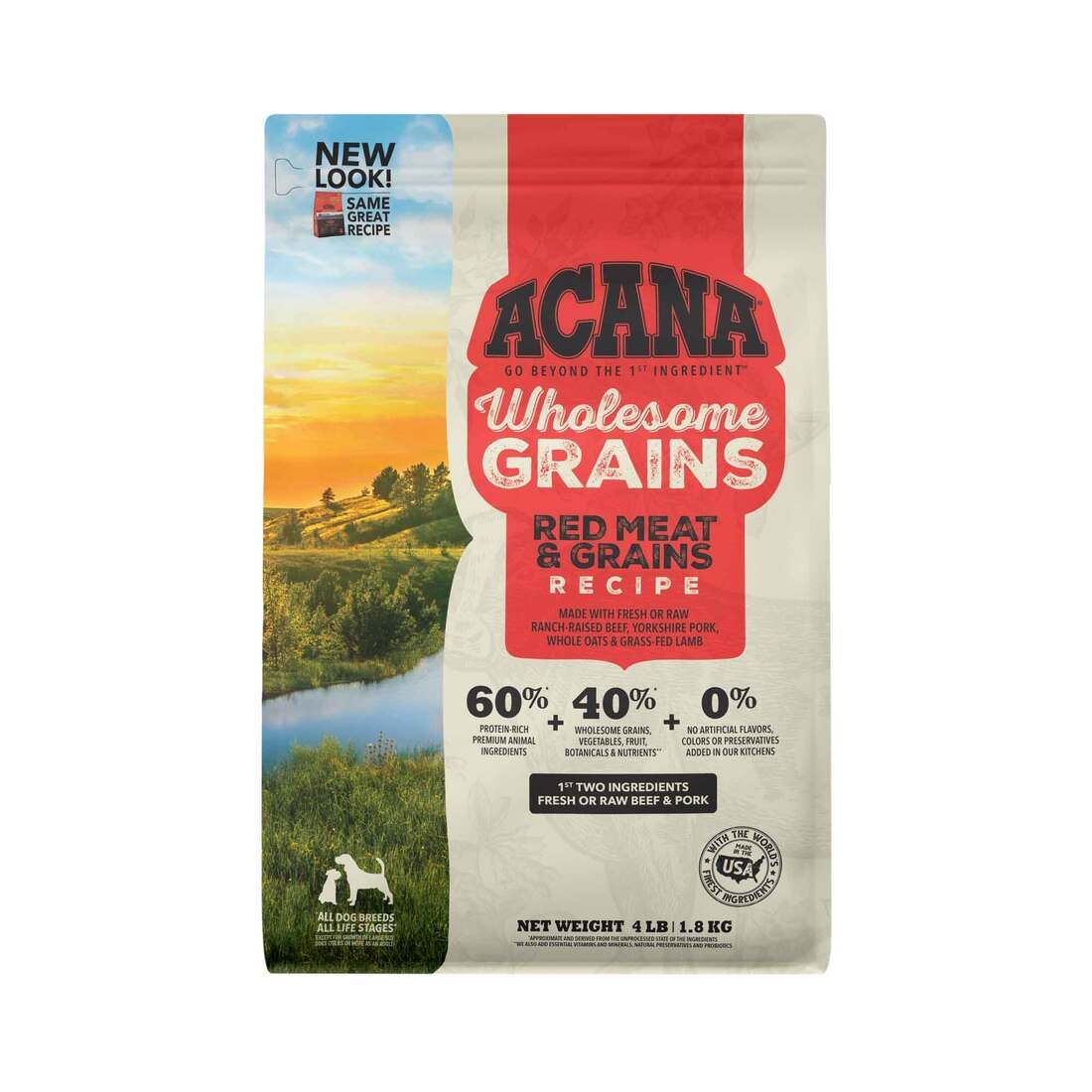 ACANA DOG WHOLE GRAINS RED MEAT 4LB