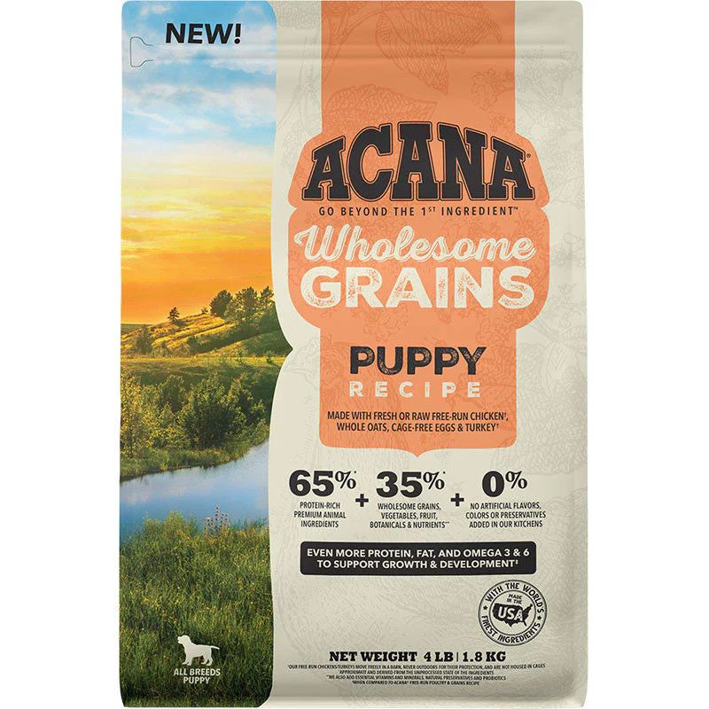 ACANA PUPPY WHOLESOME GRAINS 4LB