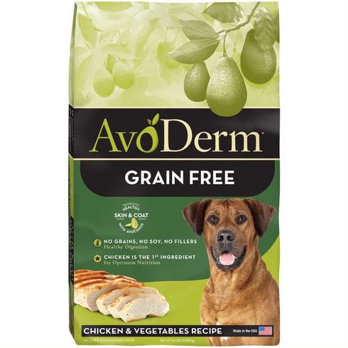 AVODERM DOG GF CHK/VEG 24#