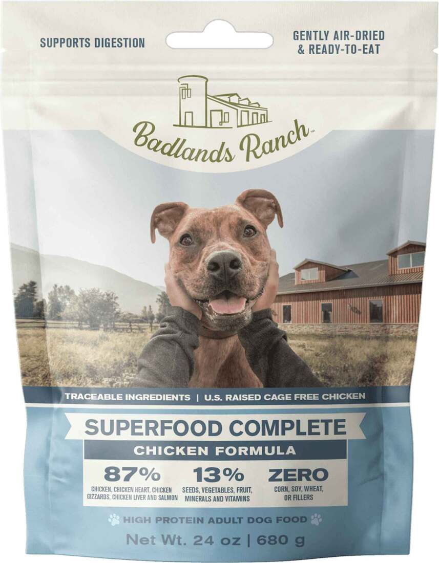 BADLANDS DOG AD CHICKEN 24OZ