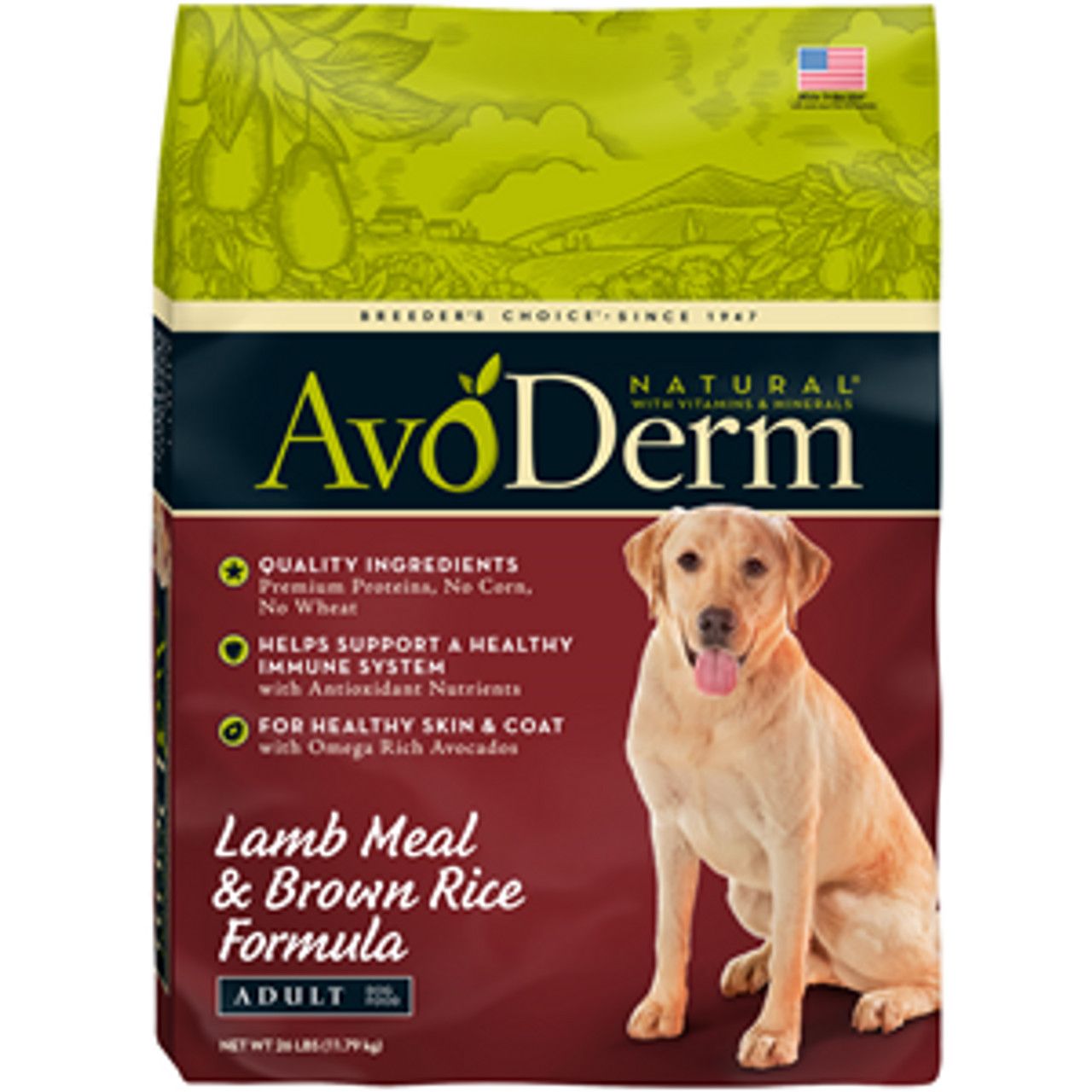 AVODERM DOG LAMB/RC 4.4#