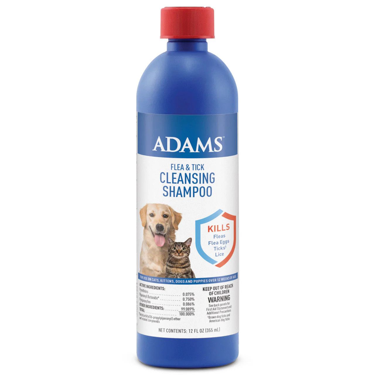 ADAMS F/T SHAMPOO 12OZ