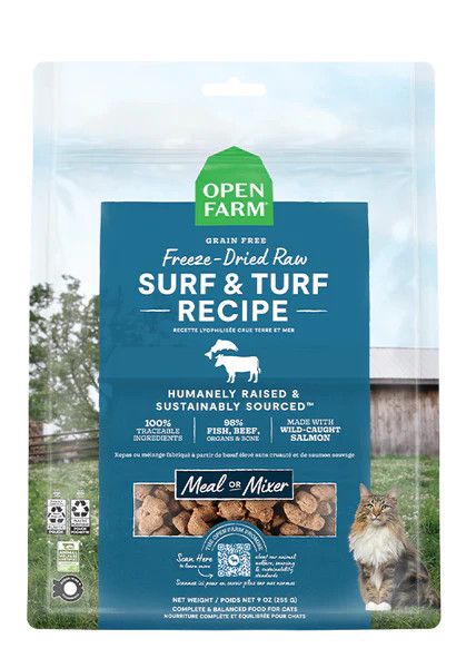 OPEN FARM CAT FD SURF TURF 9OZ