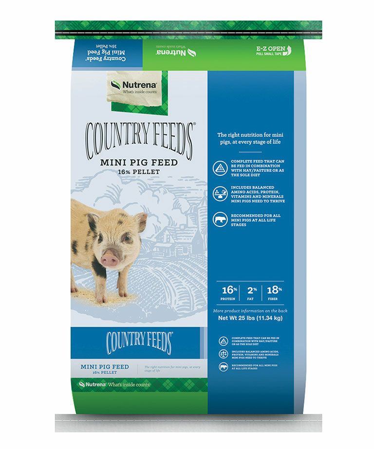 COUNTRY FEEDS MINI PIG 16% PLT 50#
