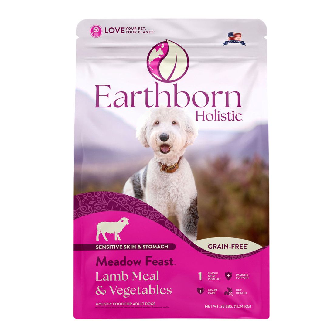 EARTHBORN DOG MEADOW LAMB 25#