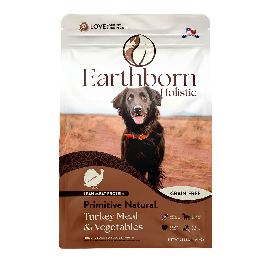 EARTHBORN DOG PRIM TURKEY 25#