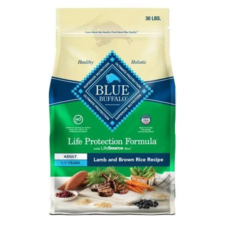 BLUE BUFFALO DOG LAMB/RICE ADULT 30#