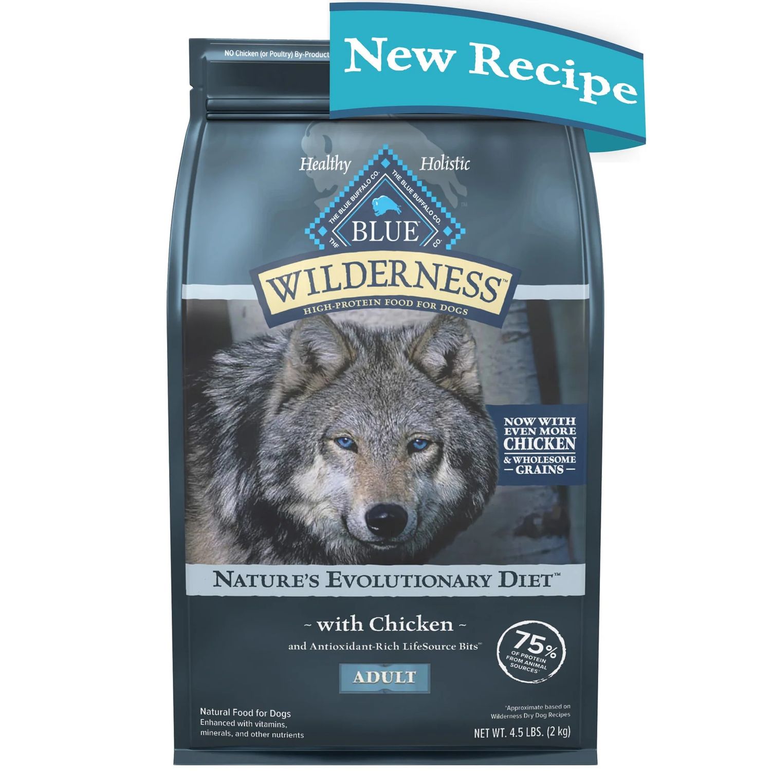 BLUE BUFFALO WILD DOG CHK 4.5#