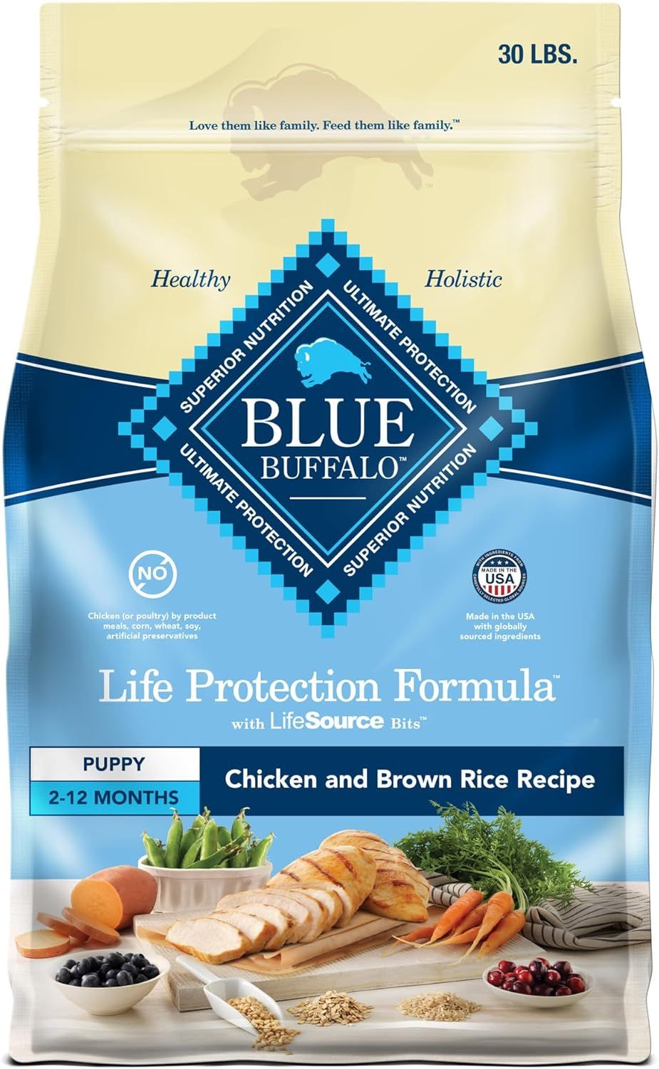 BLUE BUFFALO PUP CH/RC 30#
