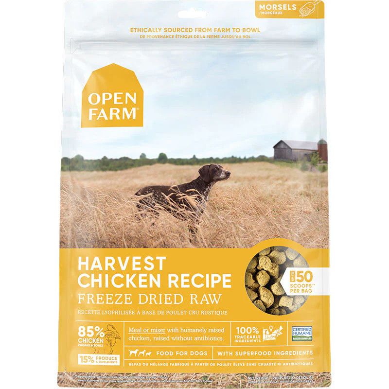 OPEN FARM DOG CHICKEN FD RAW 22OZ