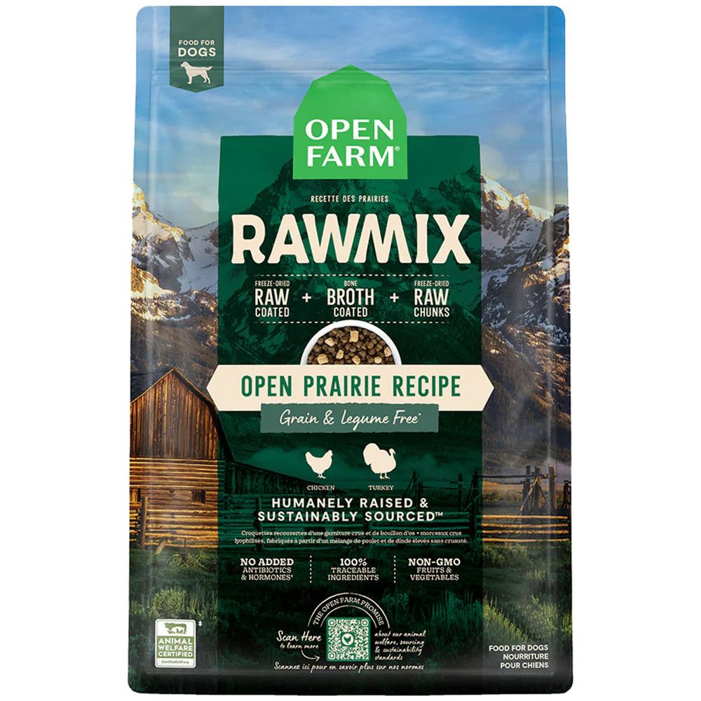 OPEN FARM DOG GF RAWMIX PRAIRIE 20#