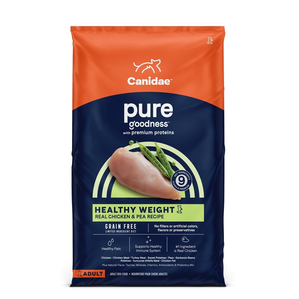 CANIDAE DOG PURE HLTHY WGT CHK 12#