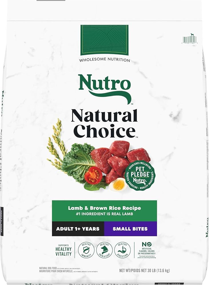 NUTRO DOG LAMB/RICE SMBD 30#