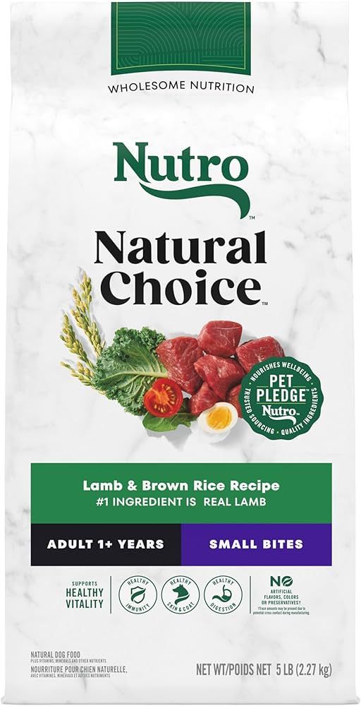 NUTRO DOG LAMB/RICE SMBD 5#