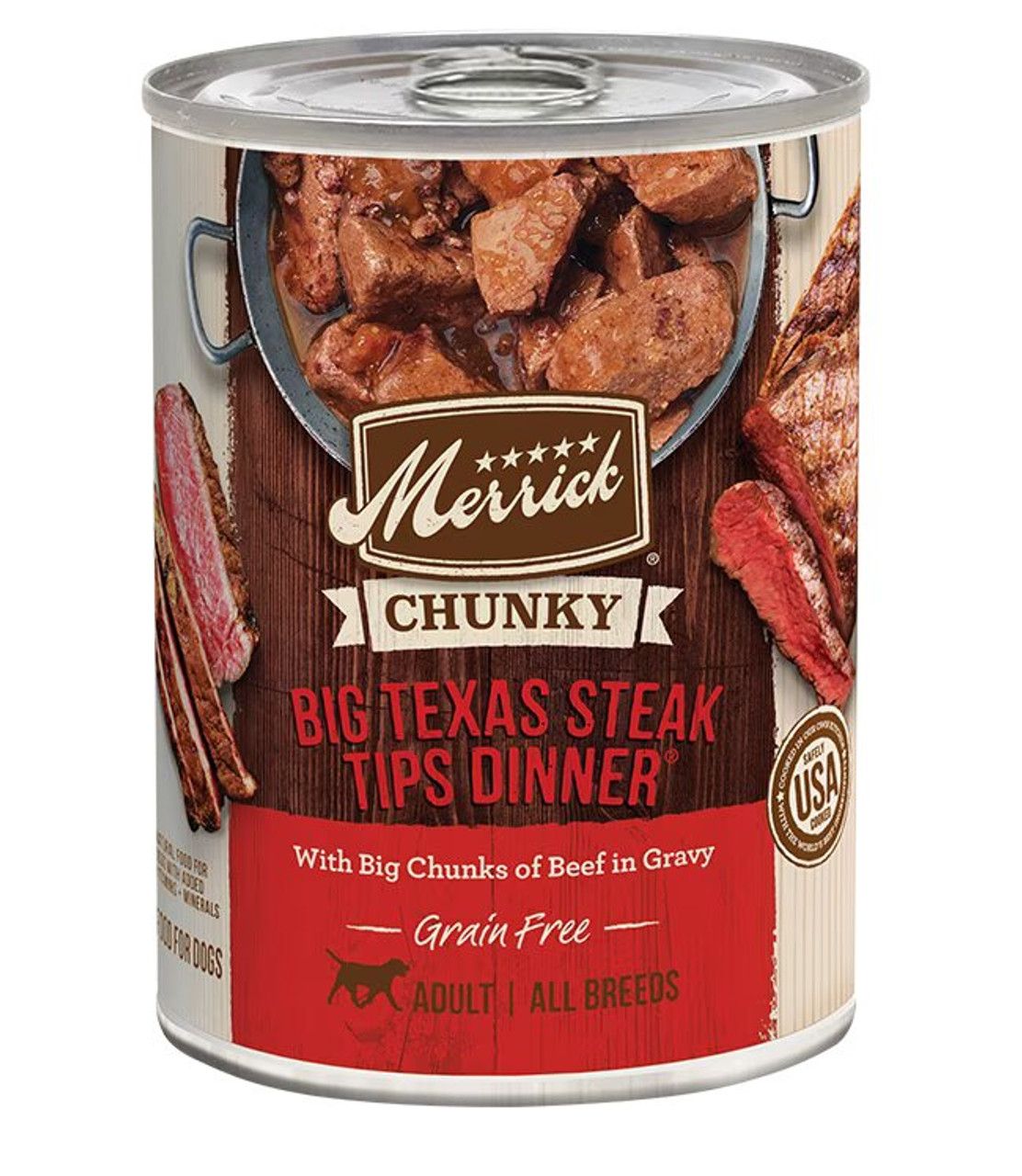 MERRICK DOG GF BIG TX STEAK 12.7OZ