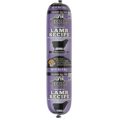 REDBARN DOG FOOD ROLL LAMB 4#