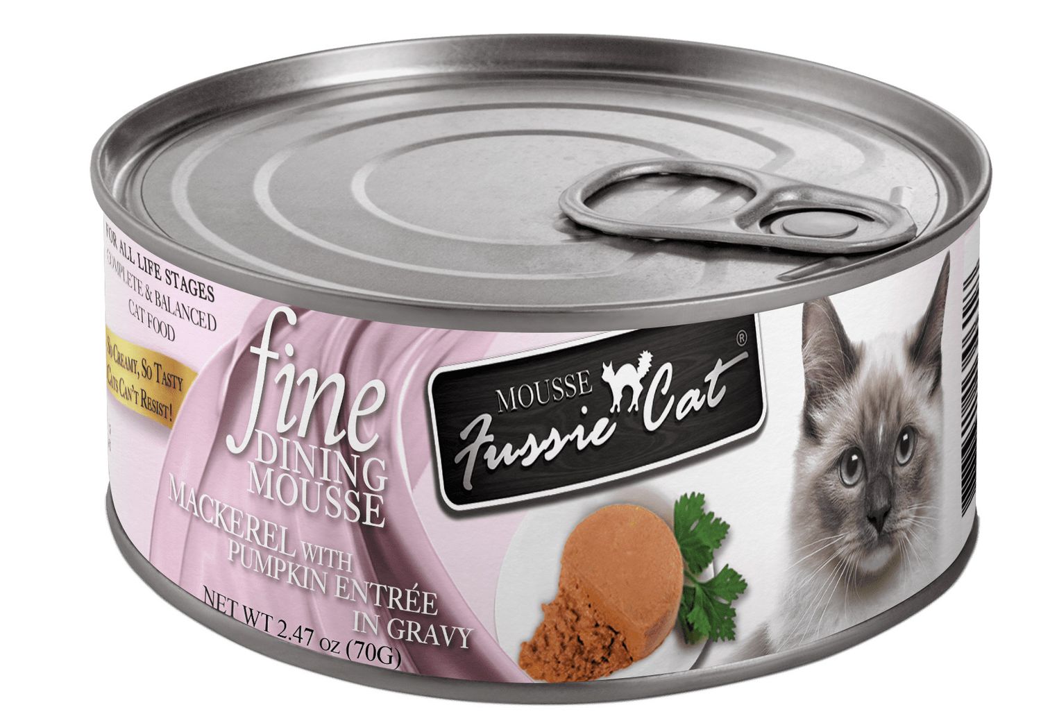 FUSSIE CAT FD MOUSSE MACK/PMKN 2.47OZ