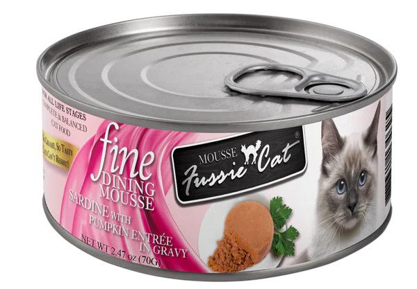 FUSSIE CAT FD MOUSSE SARD/PMKN 2.47OZ