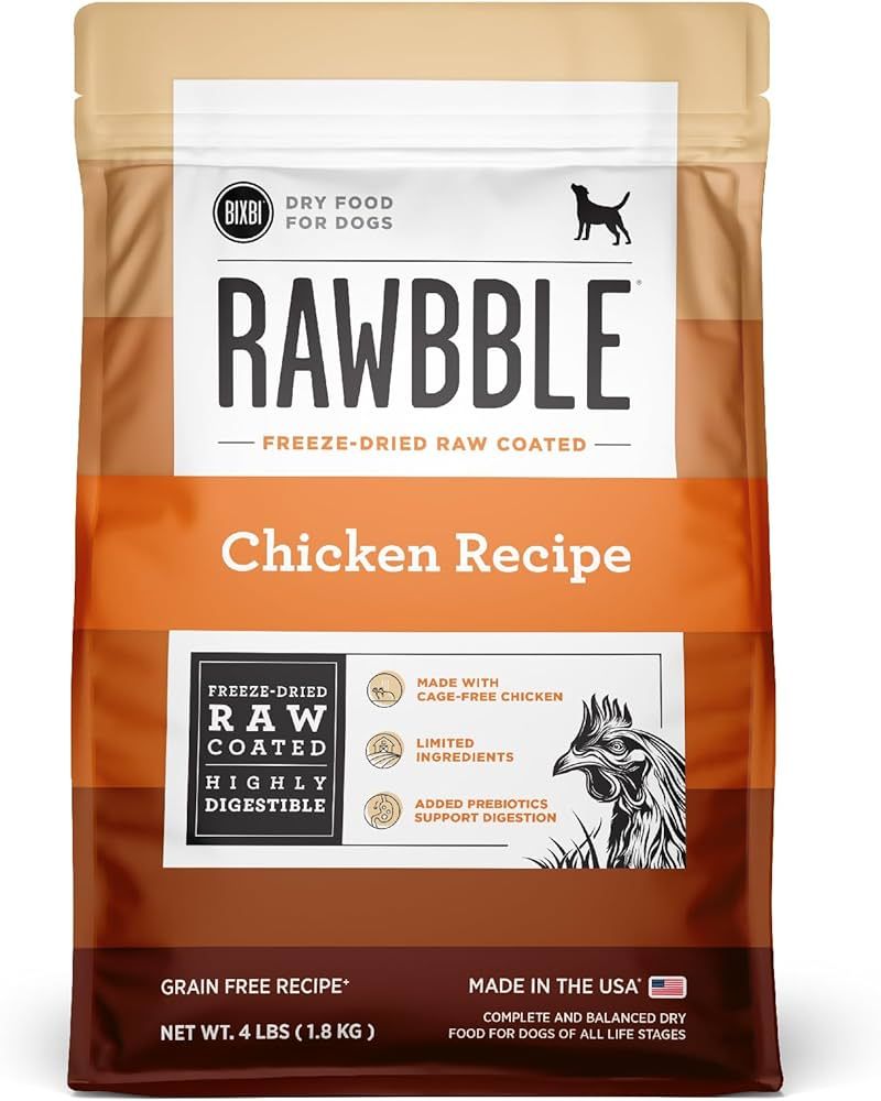 BIXBI DOG RAWBBLE CHICKEN KIB 4#